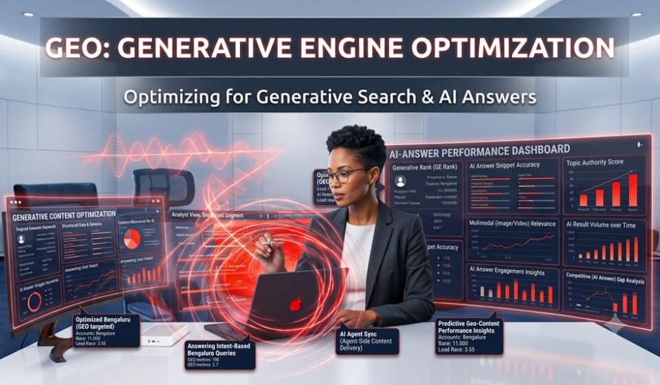 Generative engine optimization (GEO)