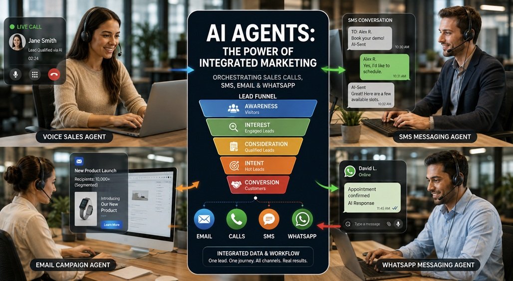 AI agents for integrated marketing