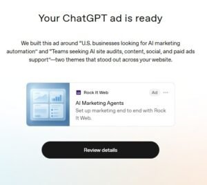 What are ChatGPT ads