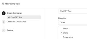 Create ChatGPT ad campaign