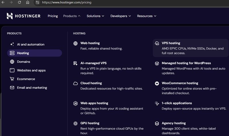 Hostinger wordpress hosting