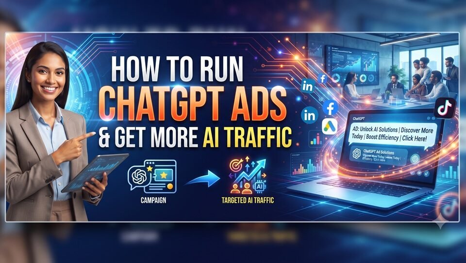 how to run chatgpt ads and get more ai traffic
